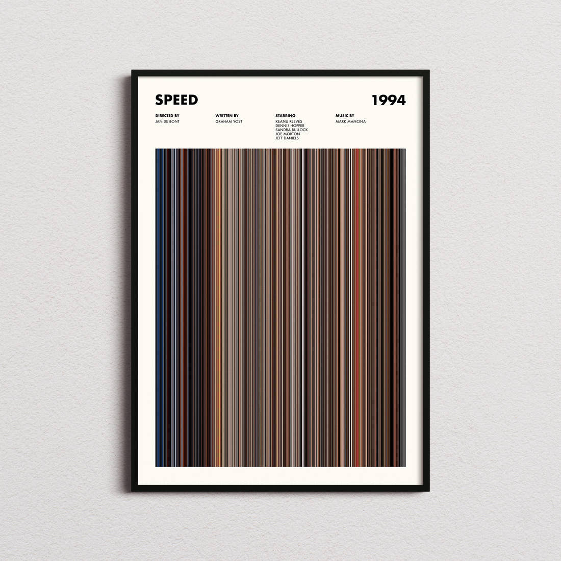 Speed Movie Barcode Poster