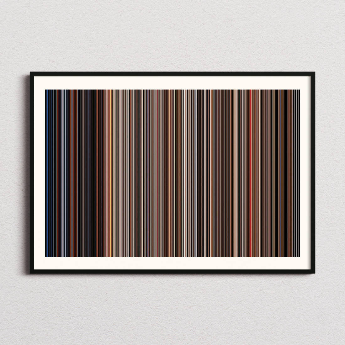 Speed Movie Barcode Poster - Barcode Only