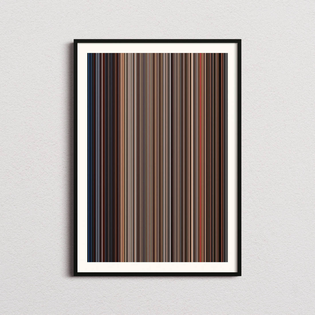 Speed Movie Barcode Poster - Barcode Only