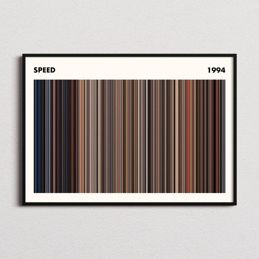 Speed Movie Barcode Poster - Simplified
