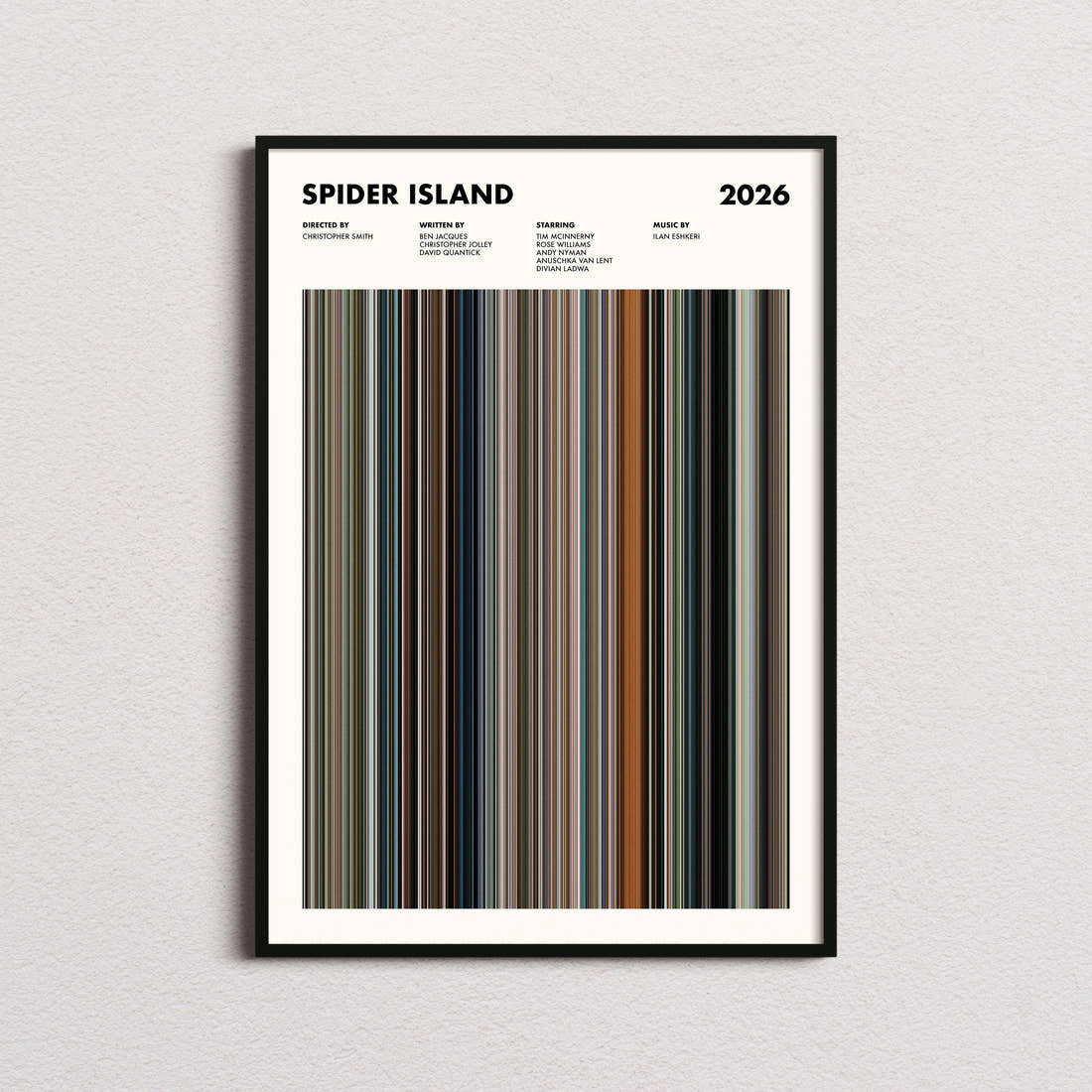 Spider Island Movie Barcode Poster