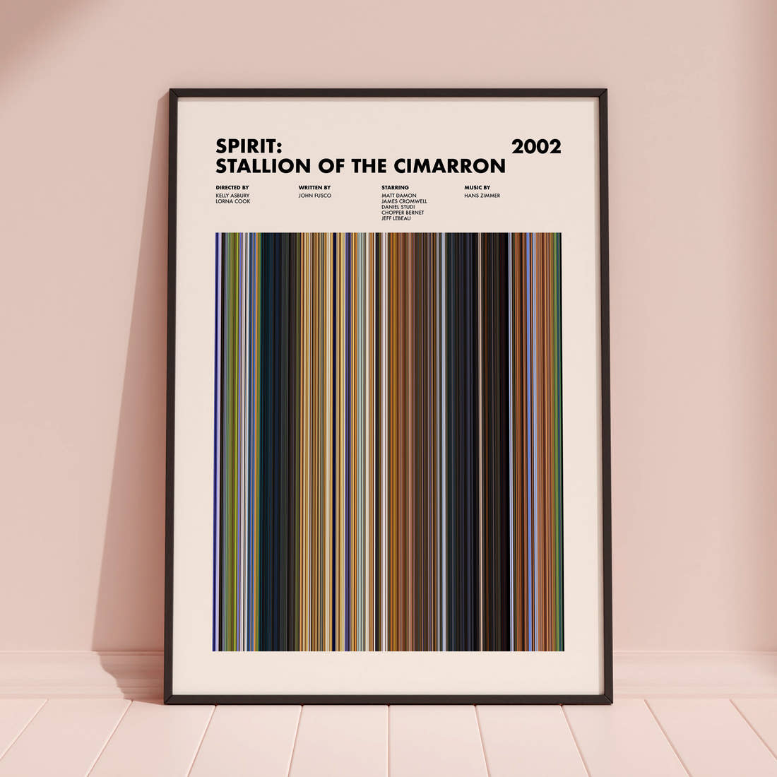 Spirit: Stallion of the Cimarron Movie Barcode Poster