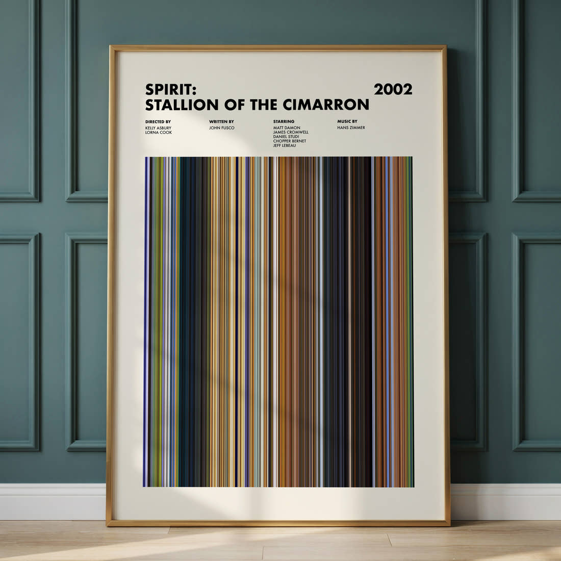 Spirit: Stallion of the Cimarron Movie Barcode Poster