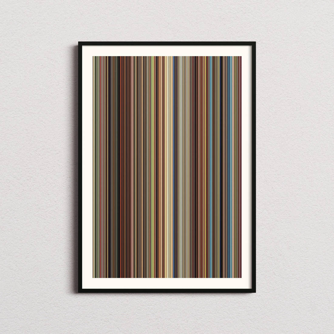 Spirited Away Movie Barcode Poster - Barcode Only