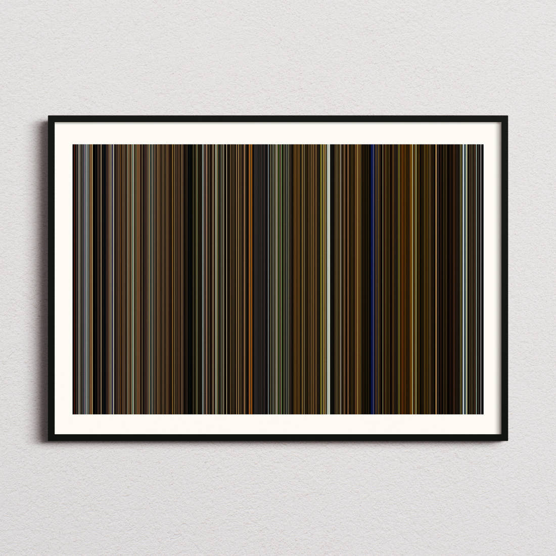 Split Movie Barcode Poster - Barcode Only