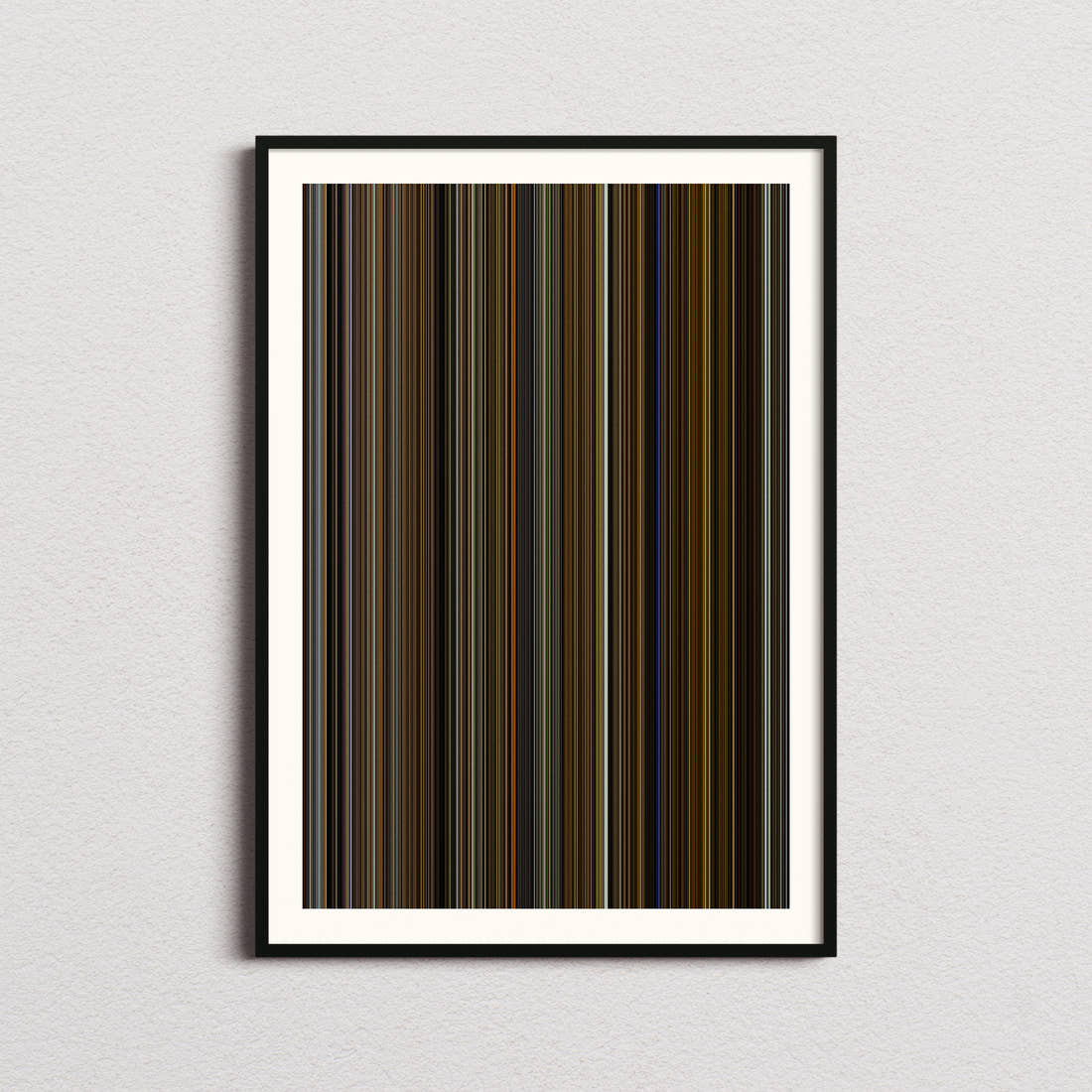 Split Movie Barcode Poster - Barcode Only