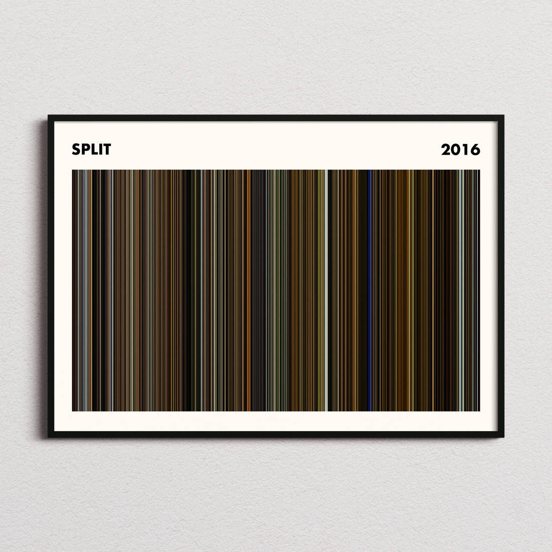 Split Movie Barcode Poster - Simplified