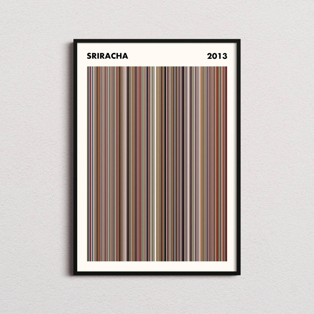Sriracha Movie Barcode Poster - Simplified