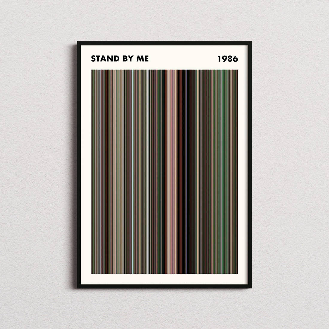 Stand by Me Movie Barcode Poster - Simplified
