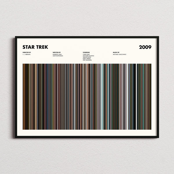 Star Trek Movie Barcode Poster