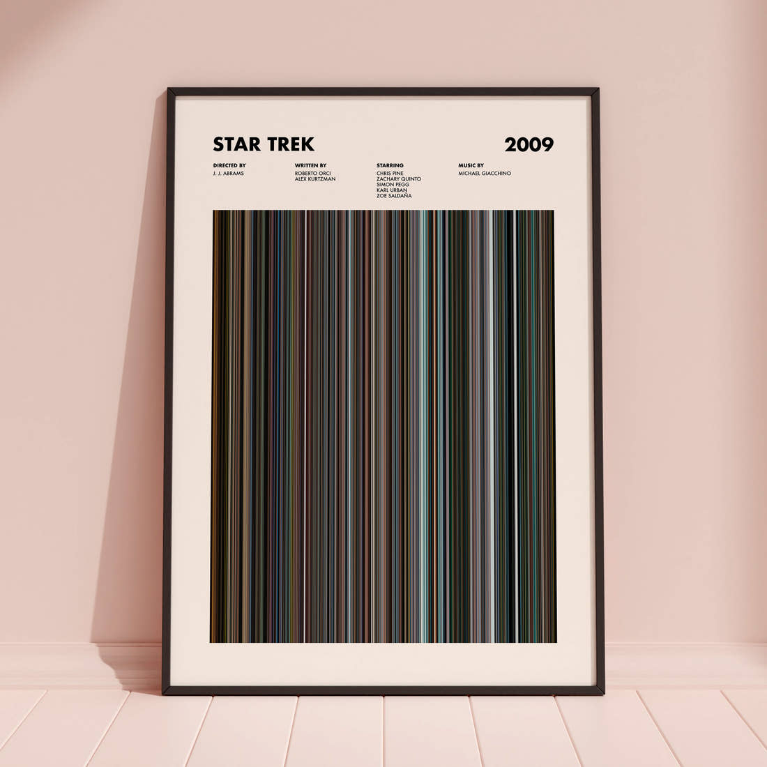 Star Trek Movie Barcode Poster