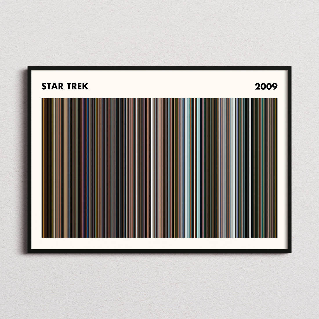 Star Trek Movie Barcode Poster - Simplified