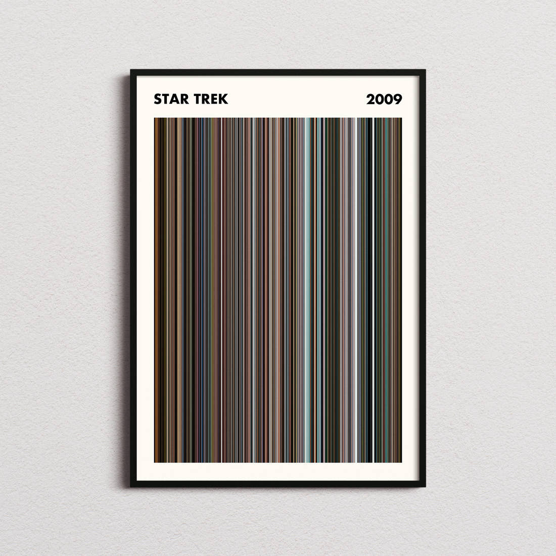 Star Trek Movie Barcode Poster - Simplified