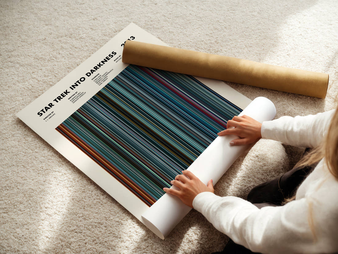 Star Trek Into Darkness Movie Barcode Poster