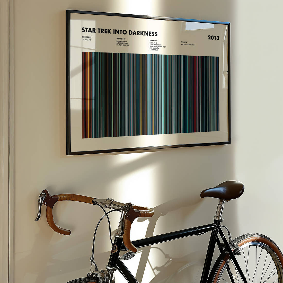 Star Trek Into Darkness Movie Barcode Poster