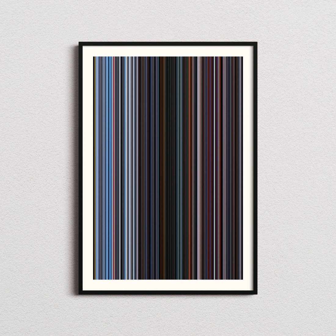 Star Wars: Episode V - The Empire Strikes Back Movie Barcode Poster - Barcode Only