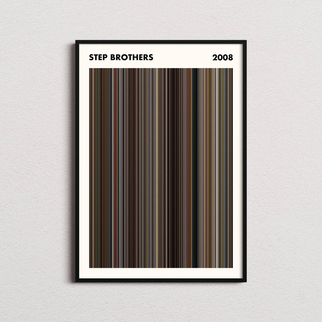 Step Brothers Movie Barcode Poster - Simplified