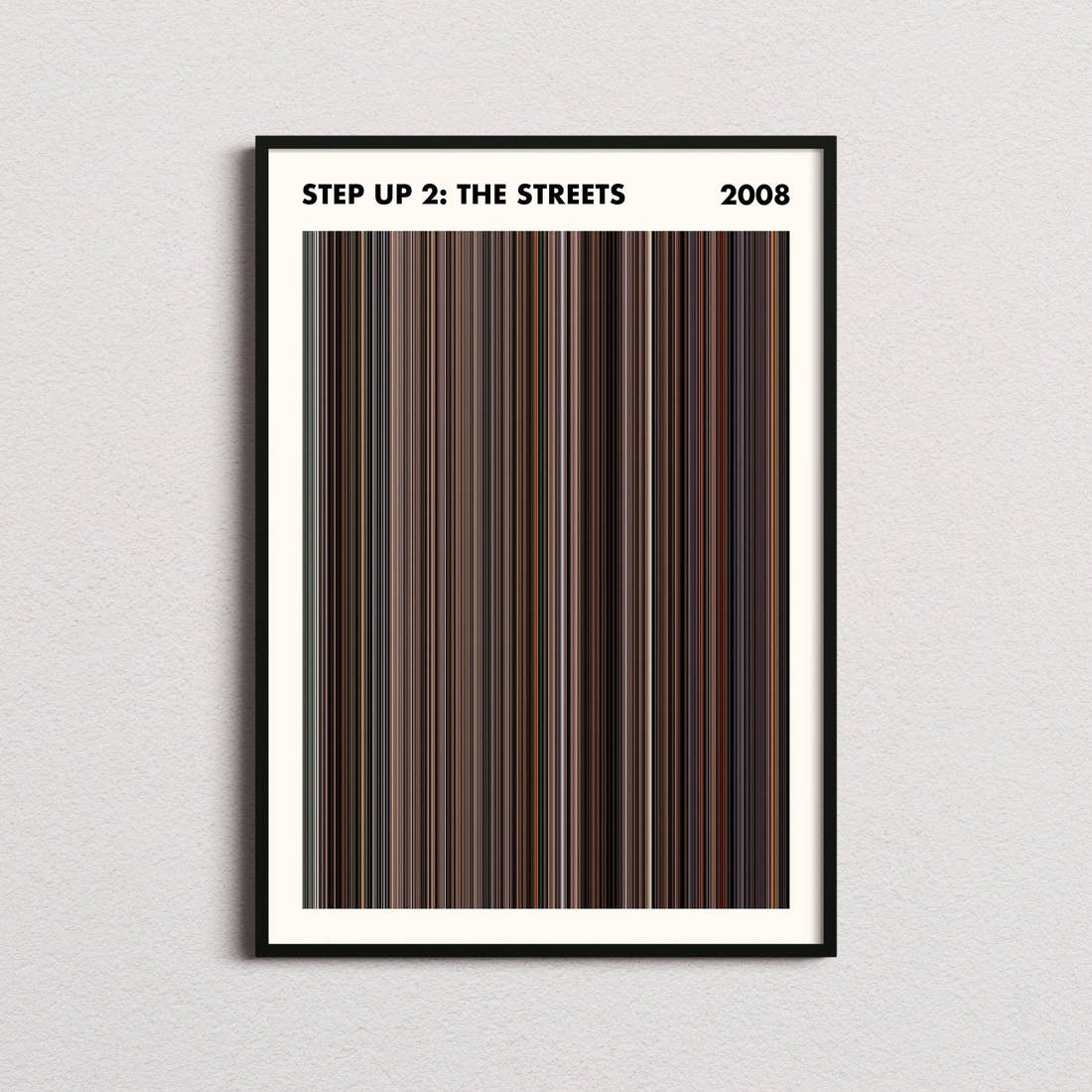 Step Up 2: The Streets Movie Barcode Poster - Simplified