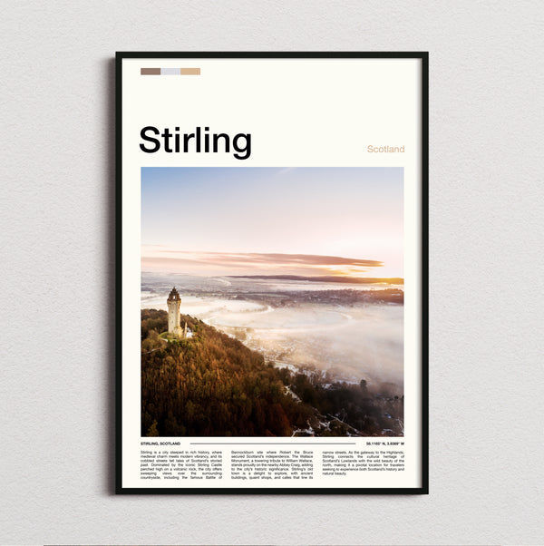 Stirling - Wallace Monument - Travel Print