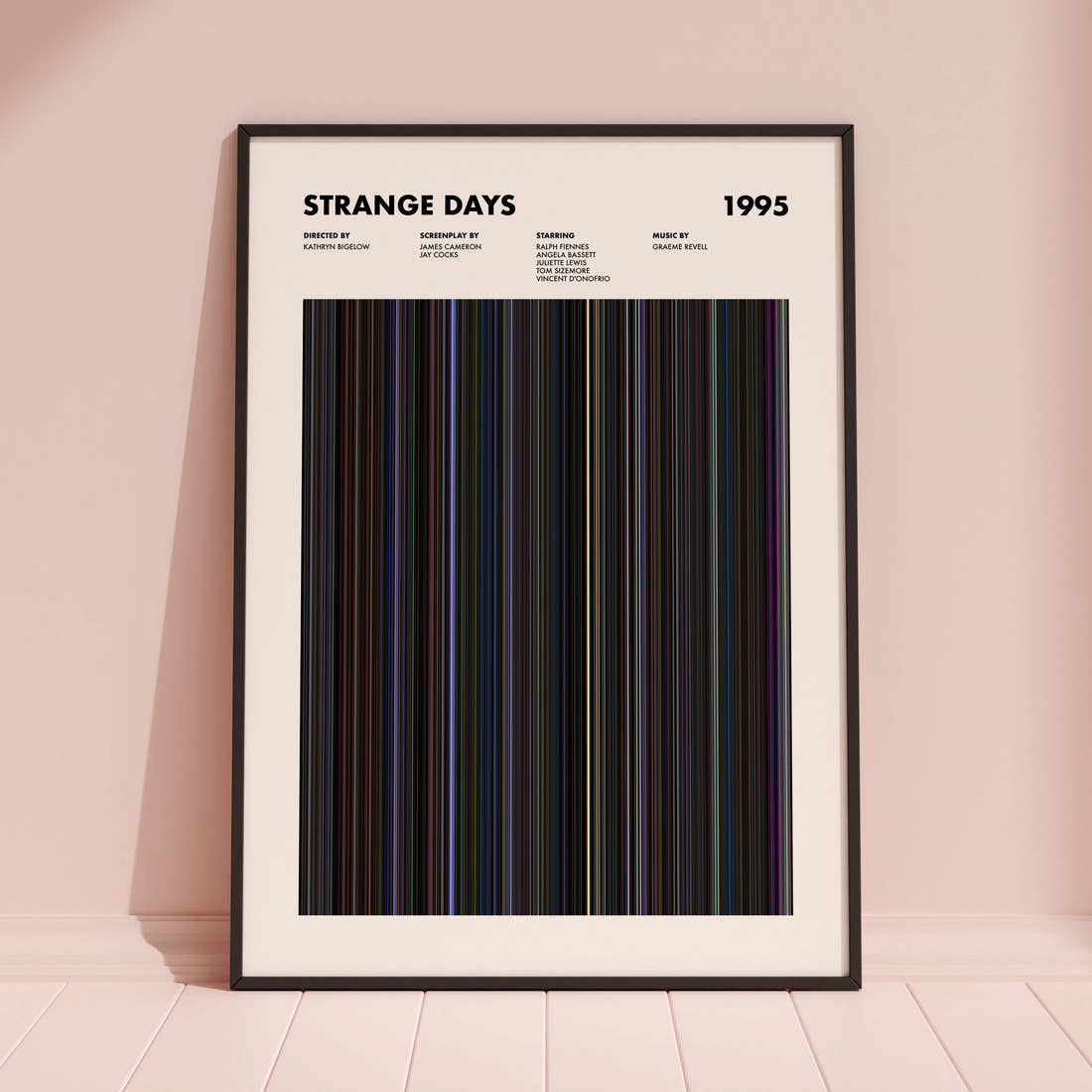 Strange Days Movie Barcode Poster