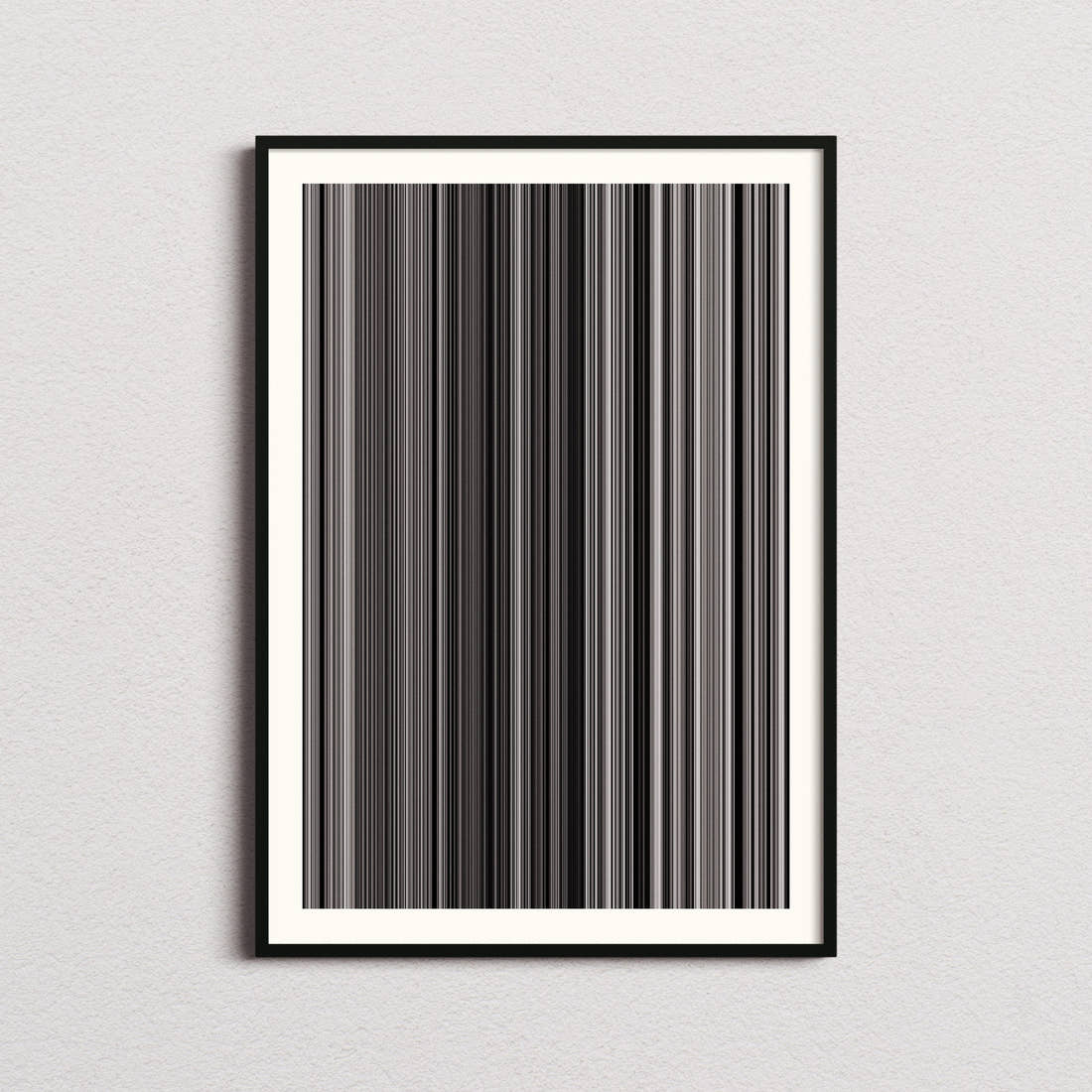 Stranger Than Paradise Movie Barcode Poster - Barcode Only