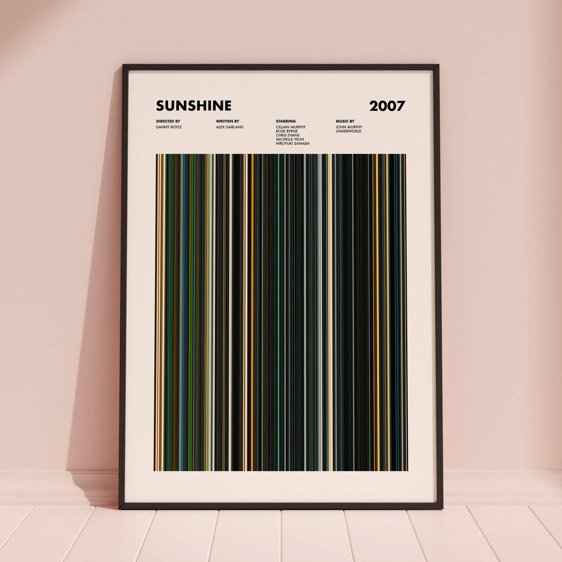 Sunshine Movie Barcode Poster