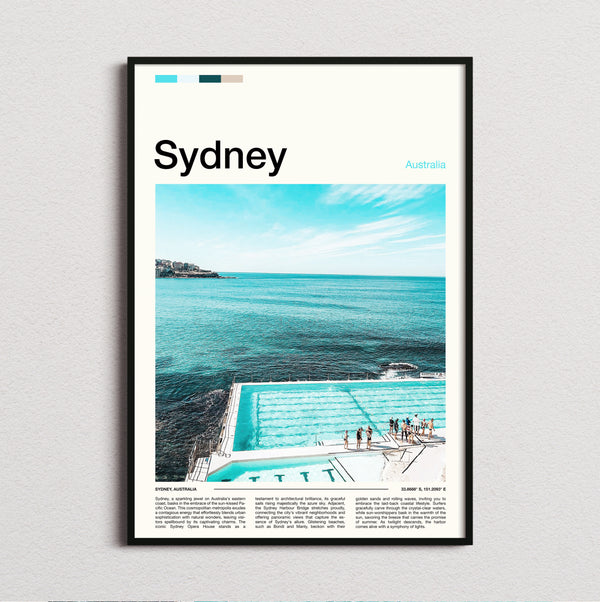 Sydney - Bondi Icebergs Pool - Travel Print