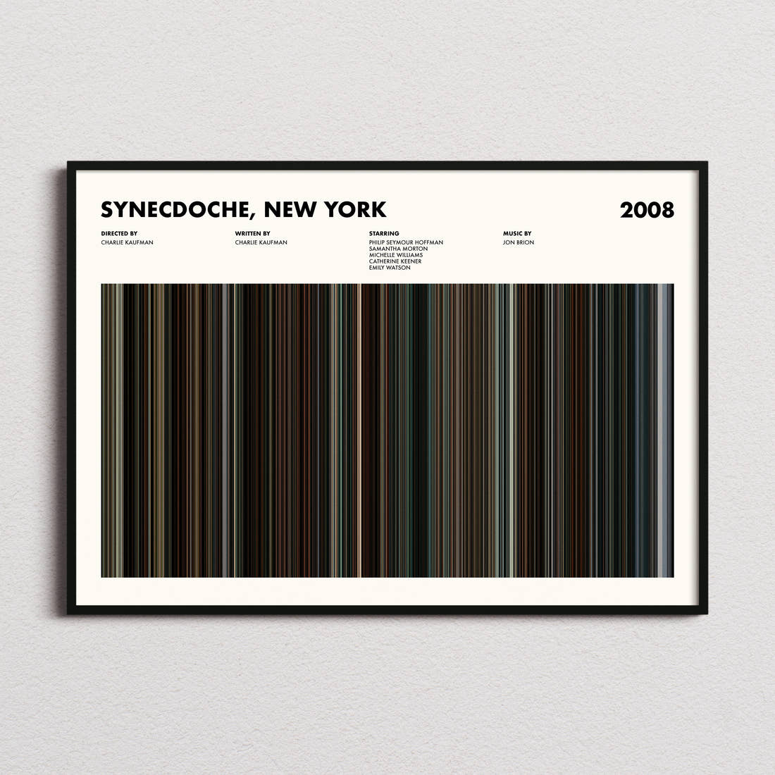 Synecdoche, New York Movie Barcode Poster