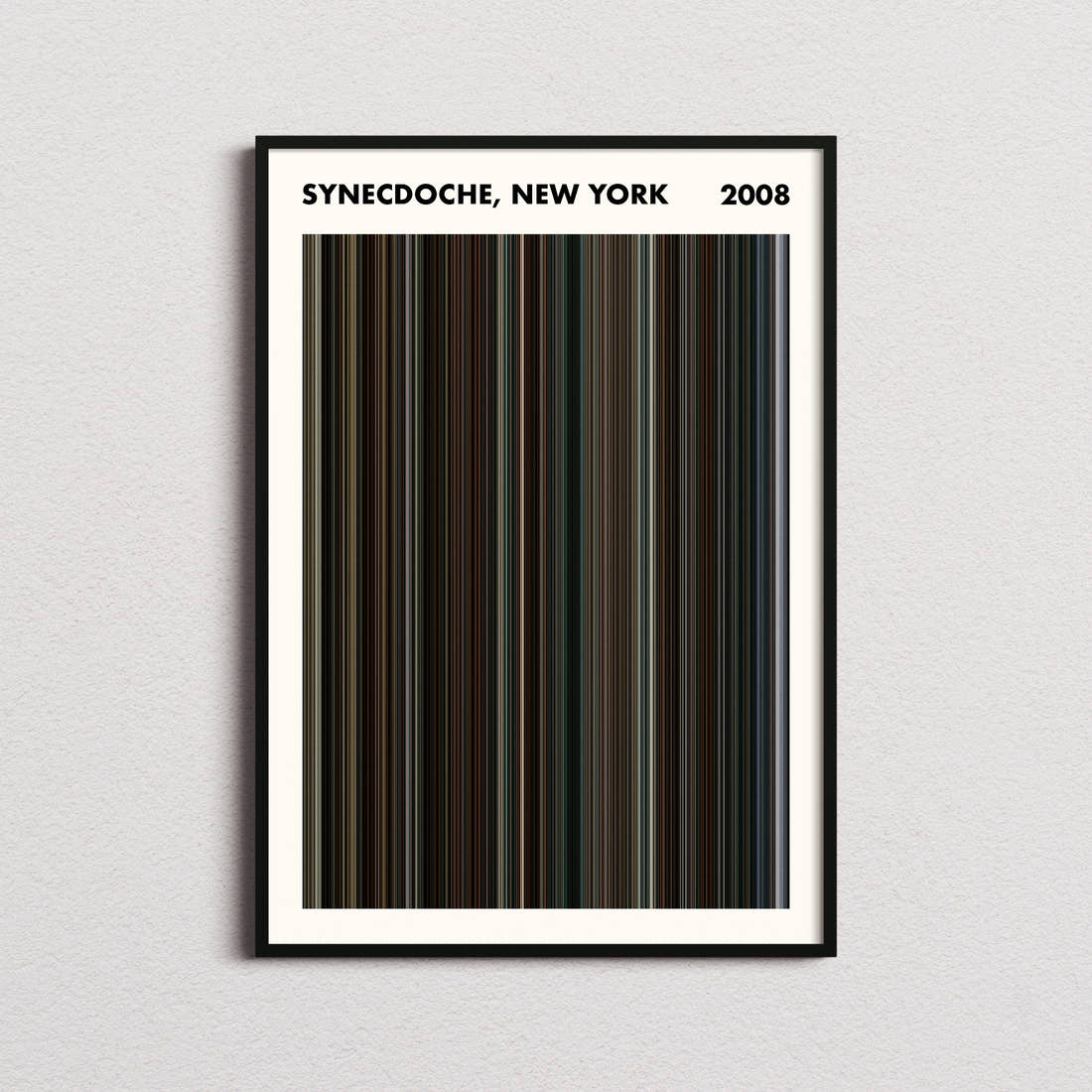Synecdoche, New York Movie Barcode Poster - Simplified