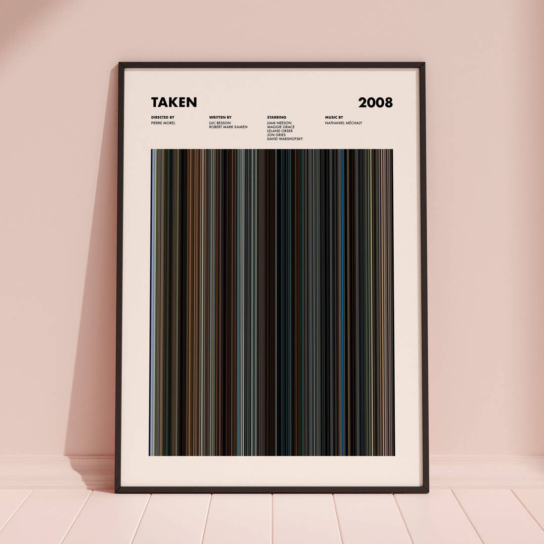 Taken Movie Barcode Poster