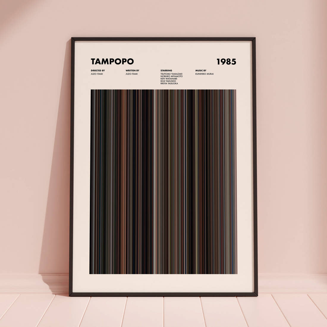 Tampopo Movie Barcode Poster
