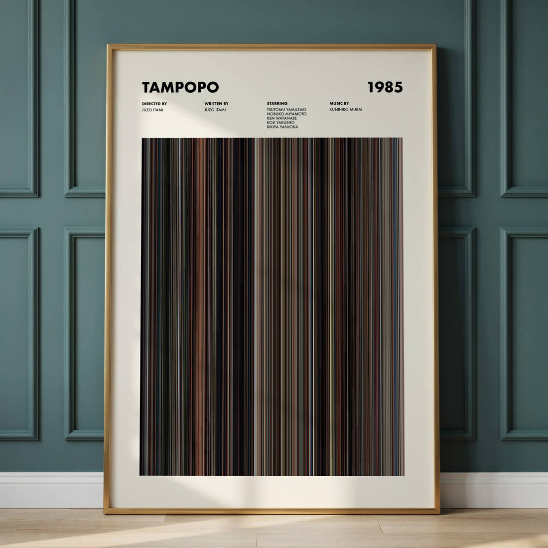 Tampopo Movie Barcode Poster