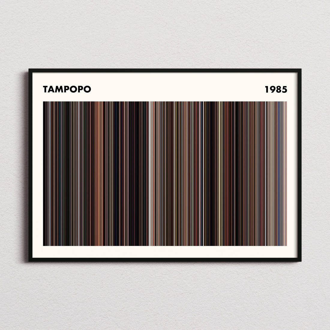 Tampopo Movie Barcode Poster - Simplified