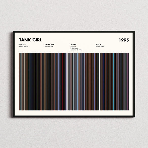 Tank Girl Movie Barcode Poster