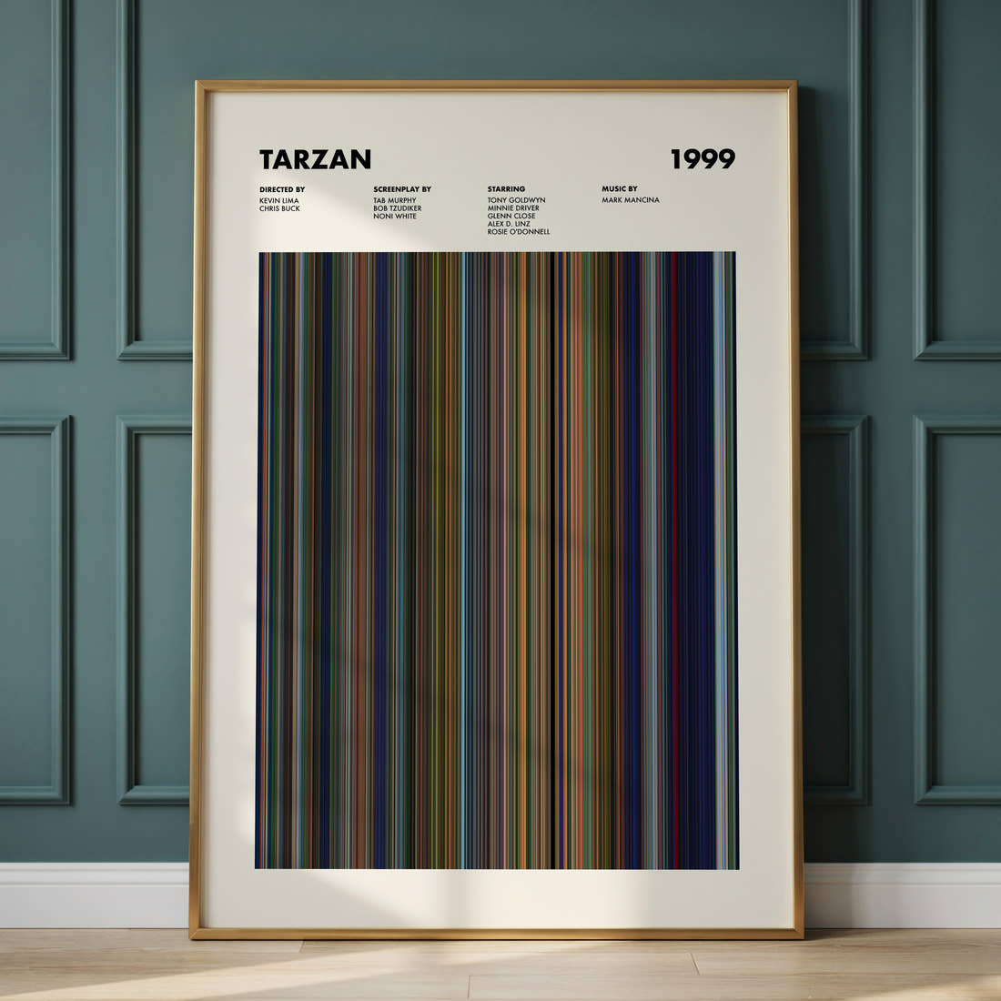 Tarzan Movie Barcode Poster