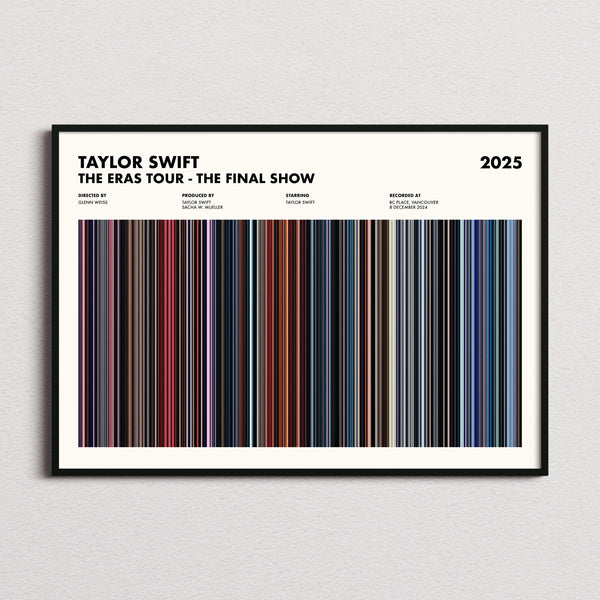 Taylor Swift: The Eras Tour - The Final Show Movie Barcode Poster