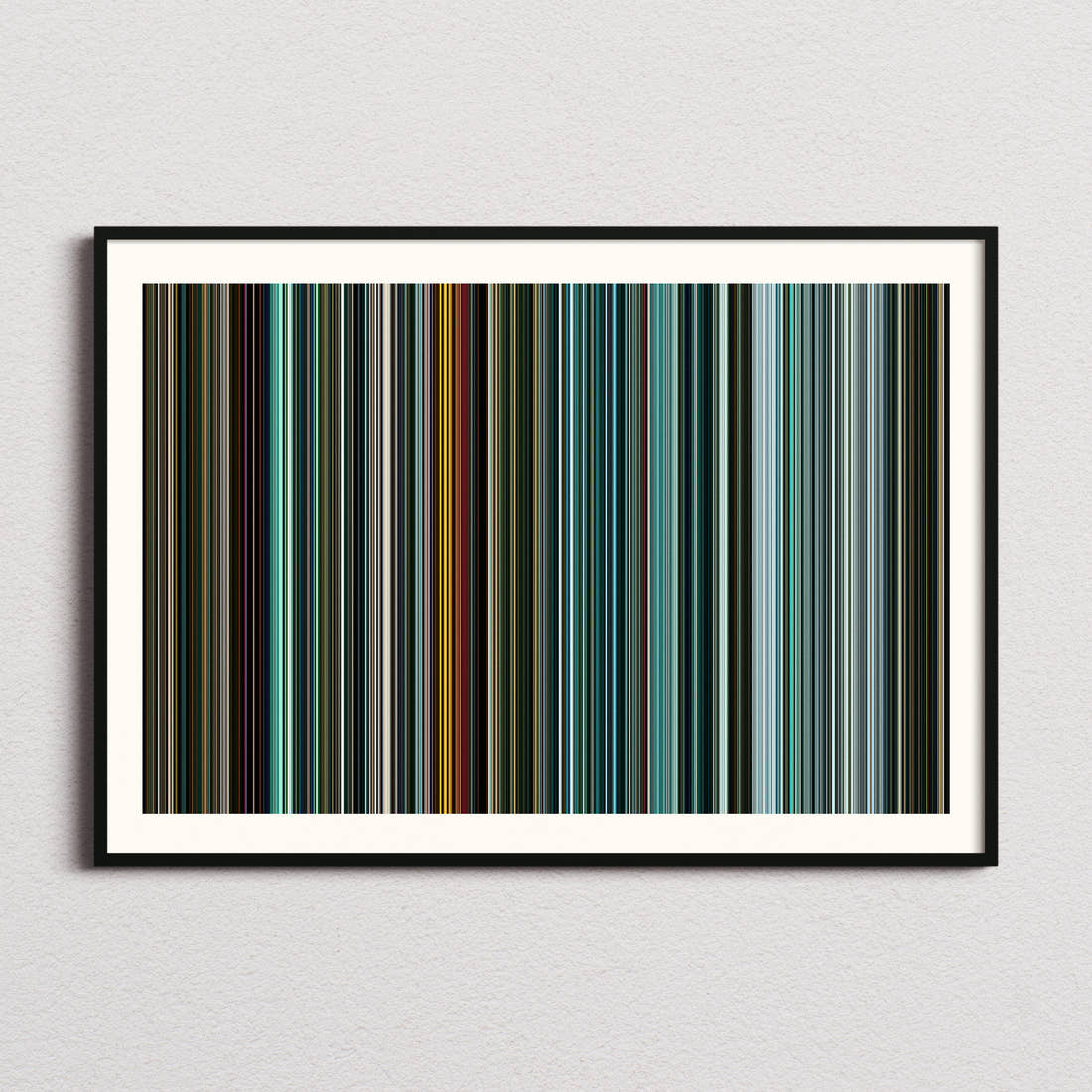 Teenage Mutant Ninja Turtles Movie Barcode Poster - Barcode Only