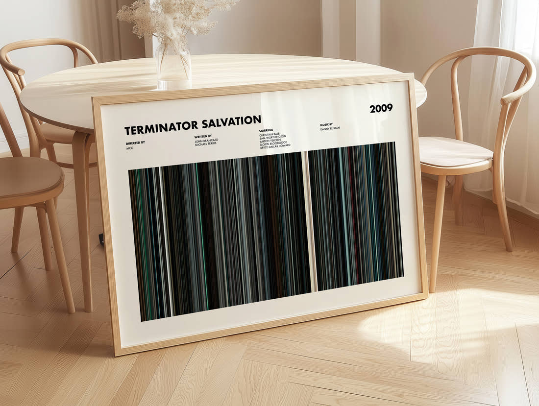 Terminator Salvation Movie Barcode Poster
