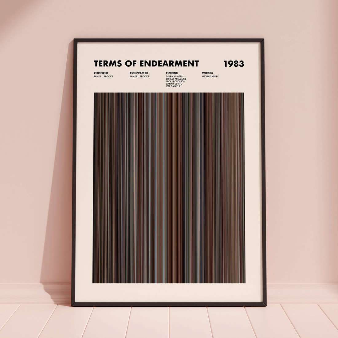 Terms of Endearment Movie Barcode Poster