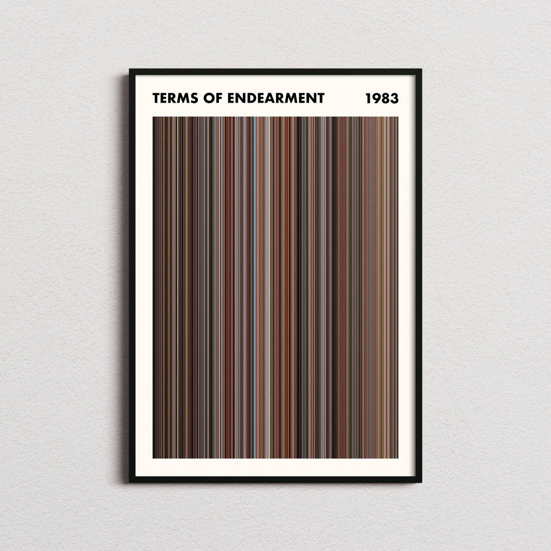 Terms of Endearment Movie Barcode Poster - Simplified