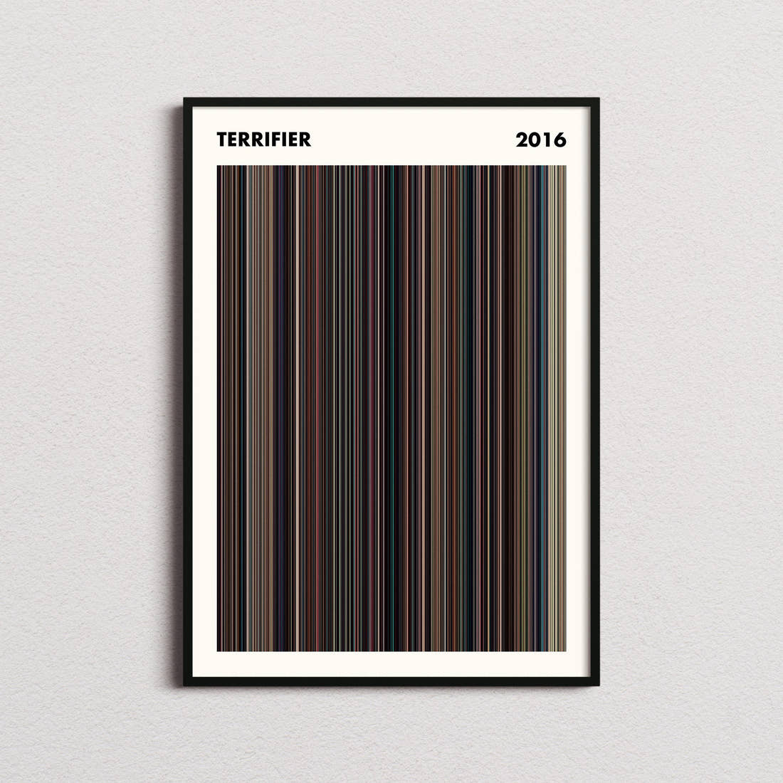 Terrifier Movie Barcode Poster - Simplified