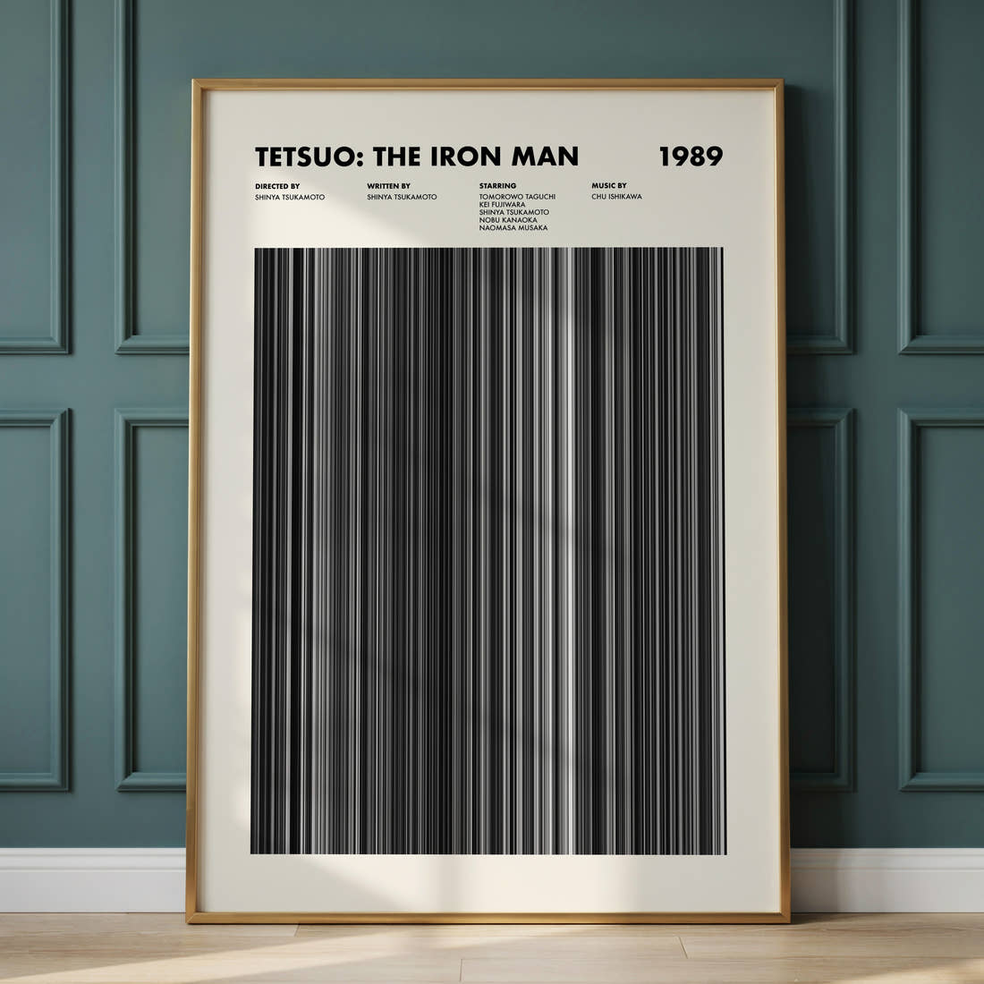 Tetsuo: The Iron Man Movie Barcode Poster
