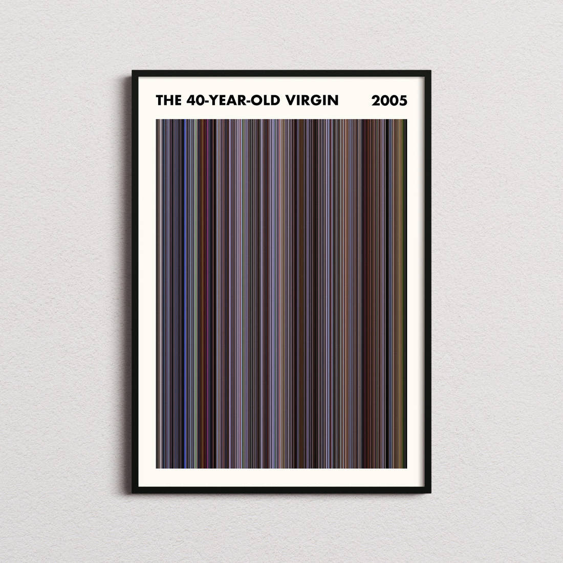 The 40-Year-Old Virgin Movie Barcode Poster - Simplified
