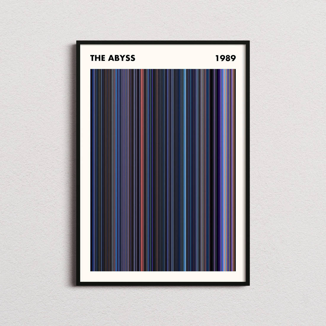 The Abyss Movie Barcode Poster - Simplified