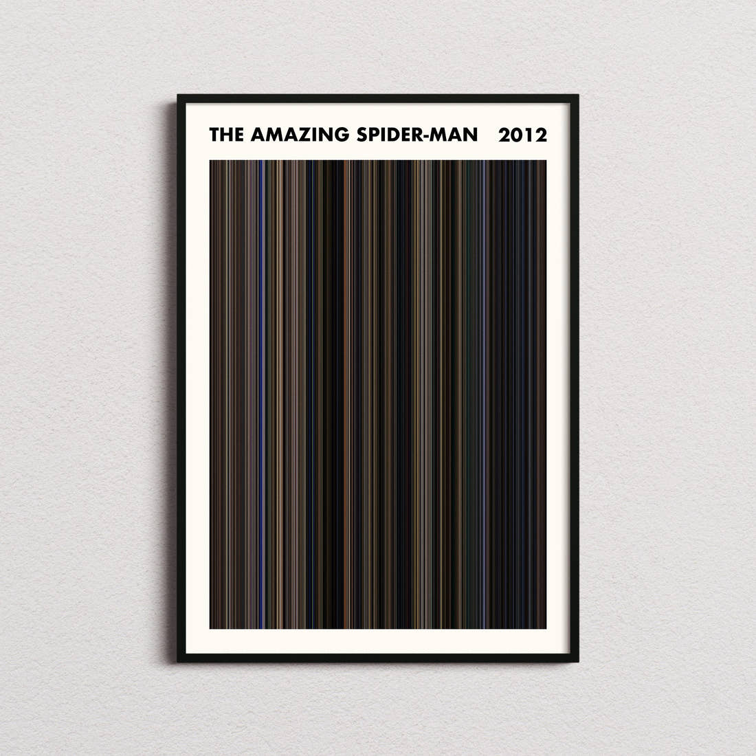 The Amazing Spider-Man Movie Barcode Poster - Simplified