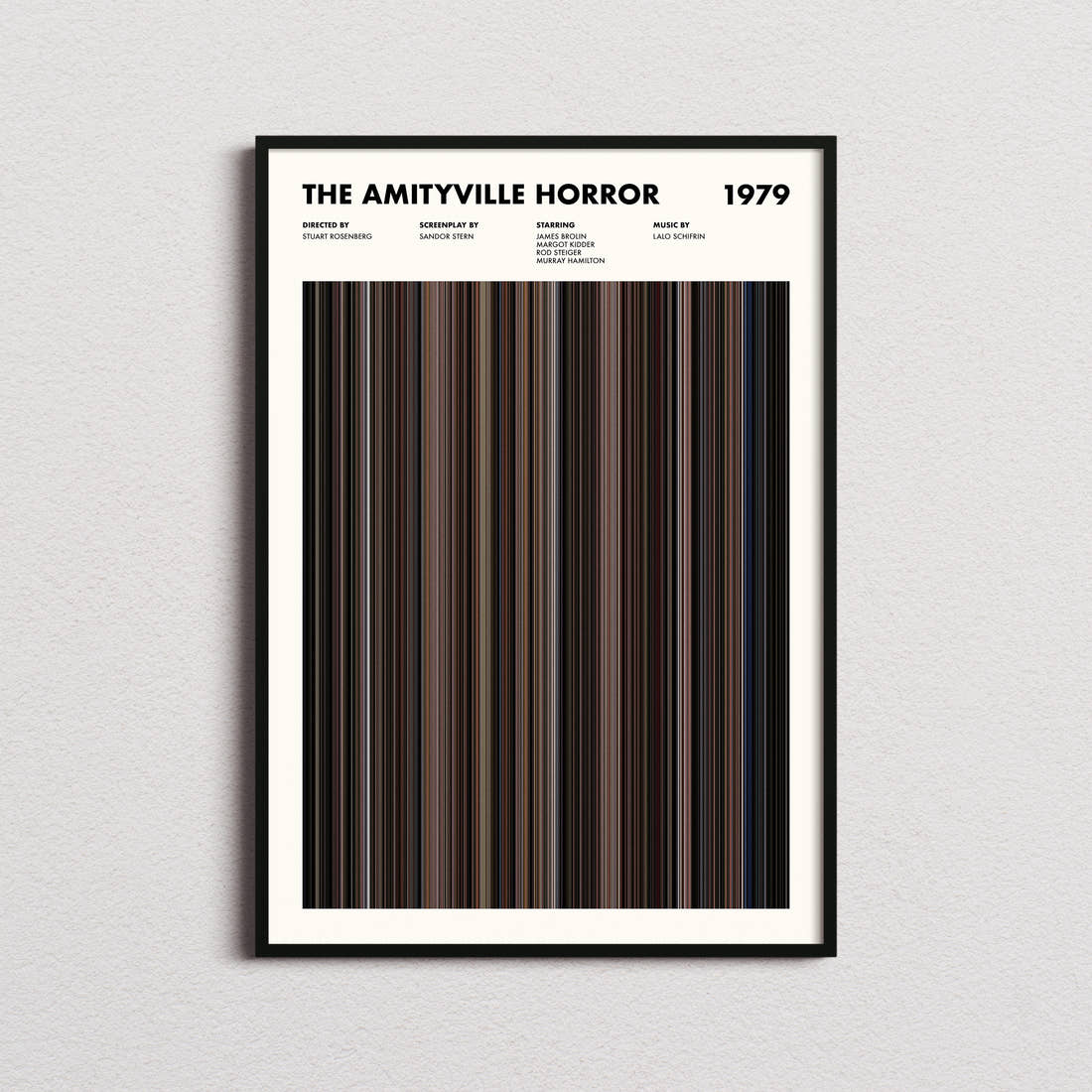 The Amityville Horror Movie Barcode Poster