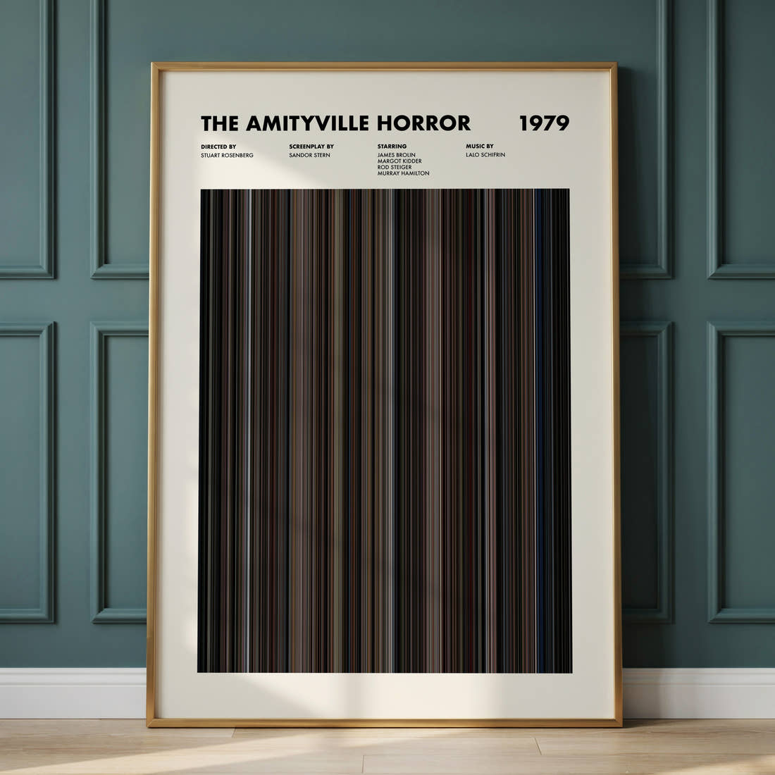 The Amityville Horror Movie Barcode Poster