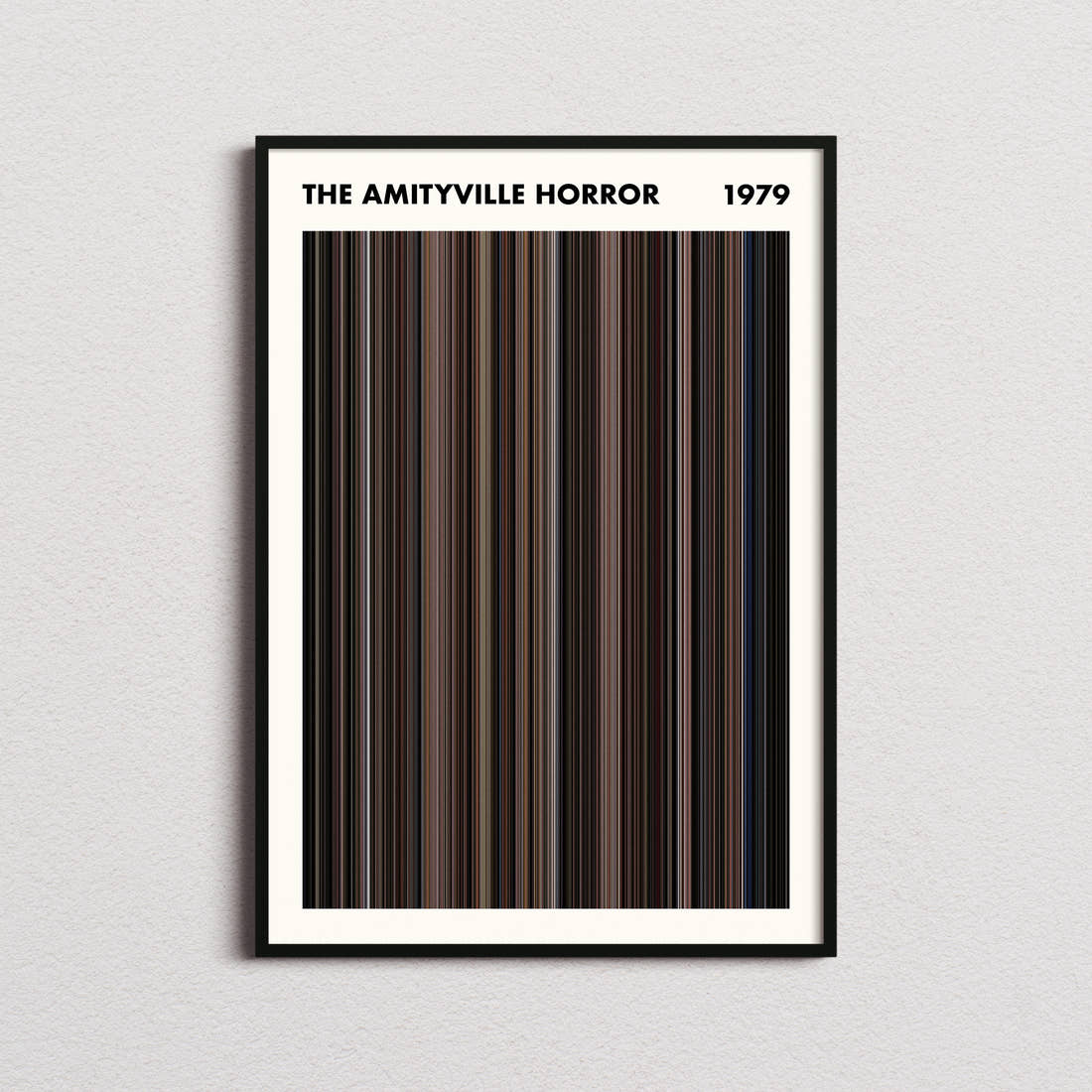 The Amityville Horror Movie Barcode Poster - Simplified