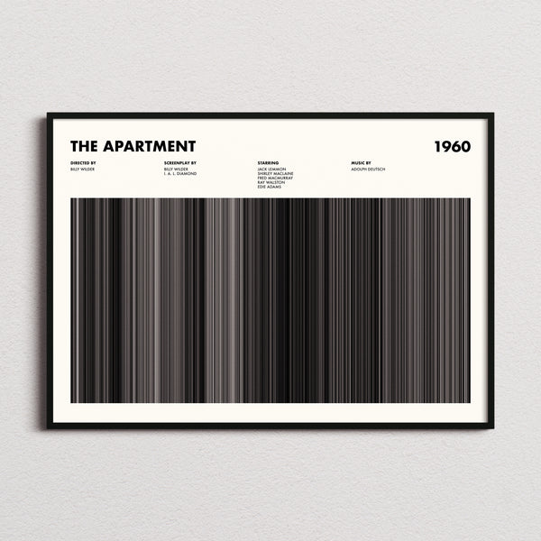 The Apartment Movie Barcode Poster