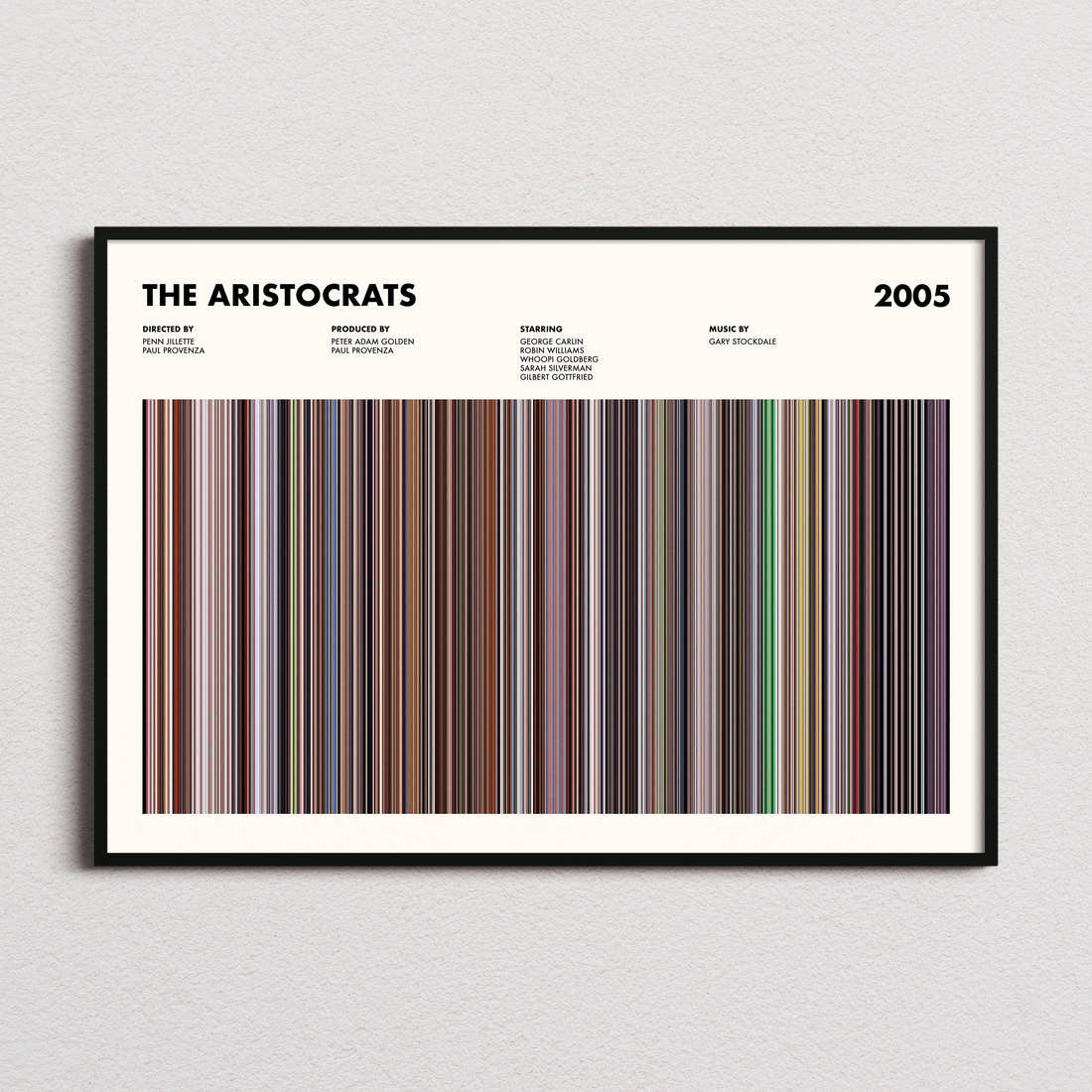The Aristocrats Movie Barcode Poster